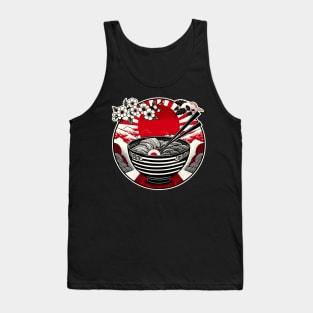 Retro Japanese Kawaii Anime Ramen Men Kids Women Funny Ramen Tank Top